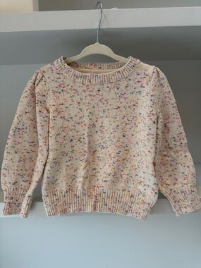 GAP Cream Speckled Confetti Knit Sweater